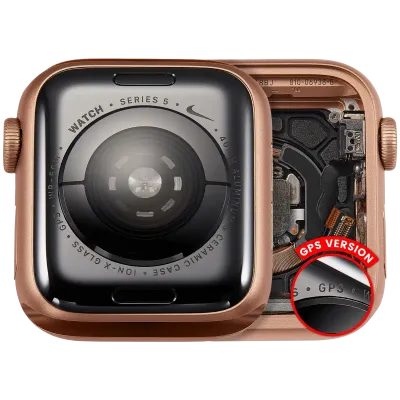 Housing Assembly Compatible For Watch Series 5 (40MM) (Used OEM Pull: Grade A) (GPS Version) (Aluminum / Gold)