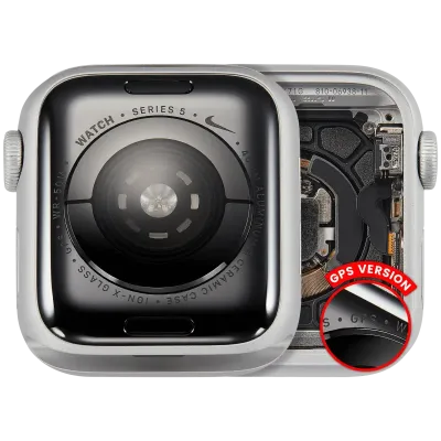 Housing Assembly Compatible For Watch Series 5 (40MM) (Used OEM Pull: Grade A) (GPS Version) (Aluminum / Silver)