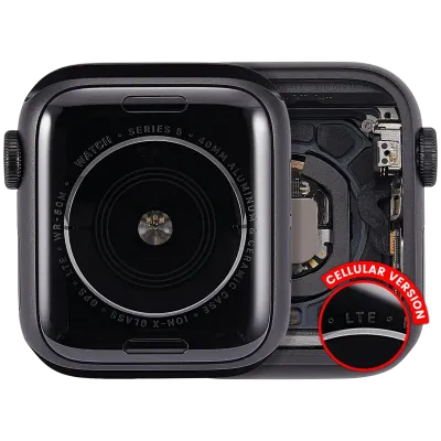 Housing Assembly Compatible For Watch Series 5 (40MM) (Used OEM Pull: Grade A) (Cellular Version) (Aluminum / Space Black)