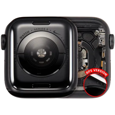 Housing Assembly Compatible For Watch Series 5 (40MM) (Used OEM Pull: Grade A) (GPS Version) (Aluminum / Space Black)