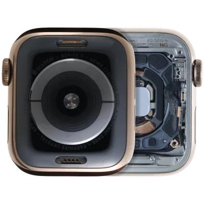 Housing Assembly Compatible For Watch Series 5 (40MM) (Used OEM Pull: Grade A) (Stainless / Gold)
