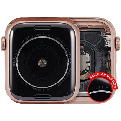 Корпус у зборі (сумісний) для Watch Series 5 (44MM) (Used OEM Pull: Grade A) (Cellular Version) (алюміній / золотий)