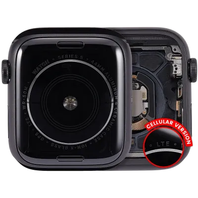 Корпус у зборі (сумісний) для Watch Series 5 (44MM) (Used OEM Pull: Grade A) (Cellular Version) (алюміній / Space Black)