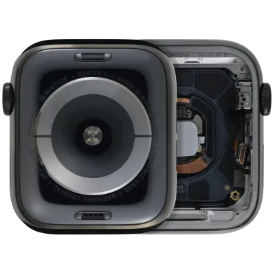 Housing Assembly Compatible For Watch Series 5 (44MM) (Used OEM Pull: Grade A) (Stainless / Space Black)