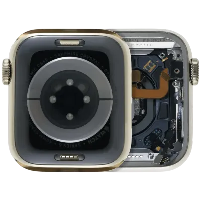 Housing Assembly Compatible For Watch Series 6 (40MM) (Used OEM Pull: Grade A) (Stainless / Gold)