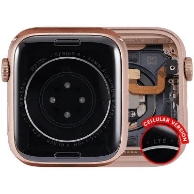 Housing Assembly Compatible For Watch Series 6 (44MM) (Used OEM Pull: Grade A) (Cellular Version) (Aluminum / Rose Gold)