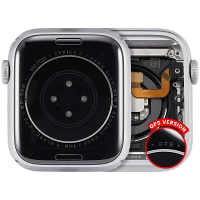 Housing Assembly Compatible For Watch Series 6 (44MM) (Used OEM Pull: Grade A) (GPS Version) (Aluminum / Silver)