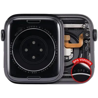 Housing Assembly Compatible For Watch Series 6 (44MM) (Used OEM Pull: Grade A) (GPS Version) (Aluminum / Space Black)