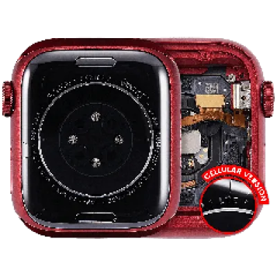 Корпус у зборі (сумісний) для Watch Series 7 (41MM) (Used OEM Pull: Grade A) (Cellular Version) (алюміній / червоний)