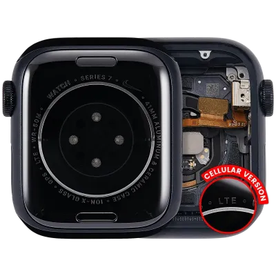 Housing Assembly Compatible For Watch Series 7 (41MM) (Used OEM Pull: Grade A) (Cellular Version) (Aluminum / Space Black)