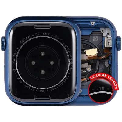 Housing Assembly Compatible For Watch Series 7 (45MM) (Used OEM Pull: Grade A) (Cellular Version) (Aluminum / Blue)