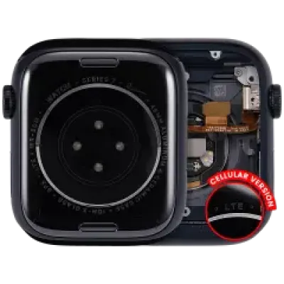 Корпус у зборі (сумісний) для Watch Series 7 (45MM) (Used OEM Pull: Grade A) (Cellular Version) (алюміній / Space Black)