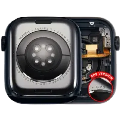Корпус у зборі (сумісний) для Watch Series 7 (45MM) (Used OEM Pull: Grade A) (GPS Version) (алюміній / Space Black)