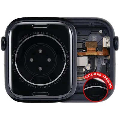 Housing Assembly Compatible For Watch Series 8 (45MM) (Used OEM Pull: Grade A) (Cellular Version) (Aluminum / Midnight)