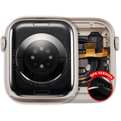 Housing Assembly Compatible For Watch Series 8 (45MM) (Used OEM Pull: Grade A) (GPS Version) (Aluminum / Starlight)