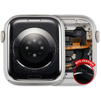 Housing Assembly Compatible For Watch Series 8 (45MM) (Used OEM Pull: Grade A) (GPS Version) (Aluminum / Silver)