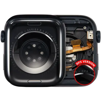 Housing Assembly Compatible For Watch Series 8 (45MM) (Used OEM Pull: Grade A) (GPS Version) (Aluminum / Midnight)