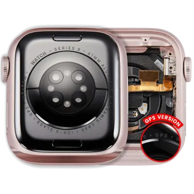 Корпус у зборі (сумісний) для Watch Series 9 (41MM) (Used OEM Pull: Grade A) (GPS Version) (алюміній / рожевий)