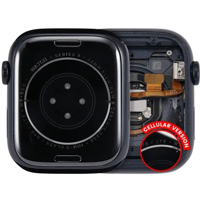 Housing Assembly Compatible For Watch Series 9 (45MM) (Used OEM Pull: Grade A) (Cellular Version) (Aluminum / Midnight)