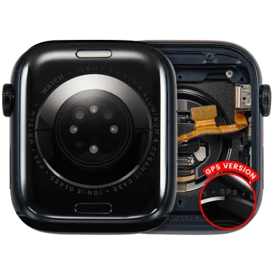 Housing Assembly Compatible For Watch Series 9 (45MM) (Used OEM Pull: Grade A) (GPS Version) (Aluminum / Midnight)