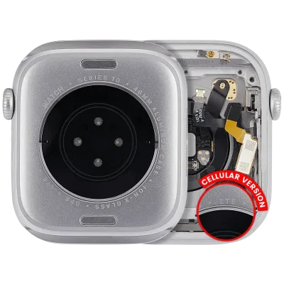Housing Assembly Compatible For Watch Series 10 (46MM) (Used OEM Pull: Grade A) (Cellular Version) (Aluminum / Silver)