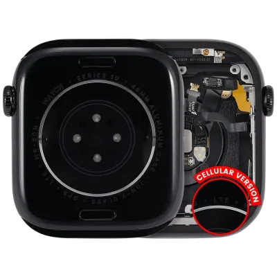 Housing Assembly Compatible For Watch Series 10 (46MM) (Used OEM Pull: Grade A) (Cellular Version) (Aluminum / Jet Black)