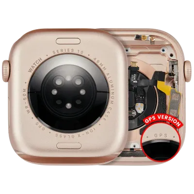 Housing Assembly Compatible For Watch Series 10 (46MM) (Used OEM Pull: Grade A) (GPS Version) (Aluminum / Rose Gold)