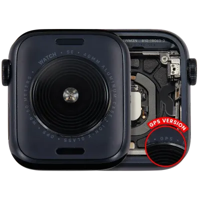 Housing Assembly Compatible For Watch Series SE 2nd (40MM) (Used OEM Pull: Grade A) (GPS Version) (Aluminum / Midnight)