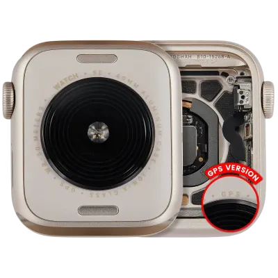 Housing Assembly Compatible For Watch Series SE 2nd (40MM) (Used OEM Pull: Grade A) (GPS Version) (Aluminum / Starlight)