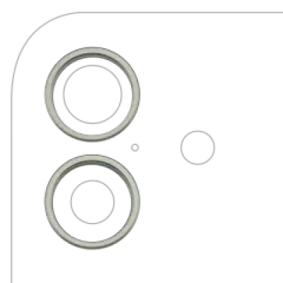 Рамка основної камери для iPhone 17 (Sage) (2 шт)