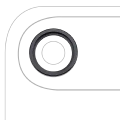 Скло камери з кріпленням і рамкою для iPhone Air (3 шт) (Premium) (Space Black)
