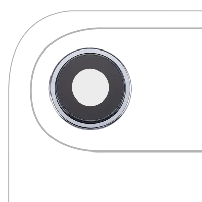 Back Camera Lens With Bracket & Bezel For iPhone Air (3 Piece Set) (Premium) (Sky Blue)