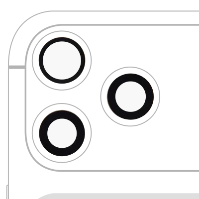 Back Camera Lens (Glass Only) With Adhesive For iphone 17 Pro / 17 Pro Max (3 piece set) (Real Sapphire) (Premium) (10 Pack)