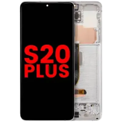 Дисплейний модуль OLED для Samsung Galaxy S20 Plus 5G (Aftermarket Plus) (Cloud White)