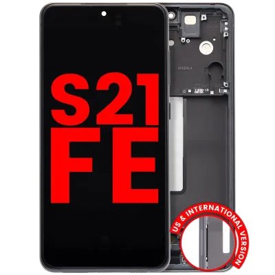 Дисплейний модуль OLED для Samsung Galaxy S21 FE 5G (US & International Version) (Aftermarket Plus) (графітовий)