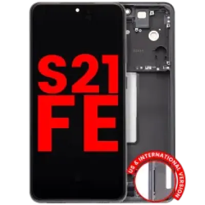 Дисплейний модуль OLED для Samsung Galaxy S21 FE 5G (US & International Version) (Aftermarket Plus) (графітовий)