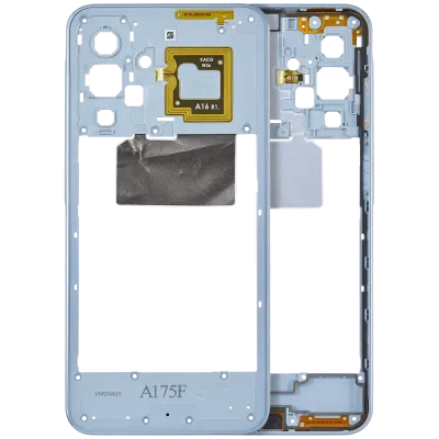 Рамка корпусу для Samsung Galaxy A17 4G (A175 / 2025) (світло-синій)