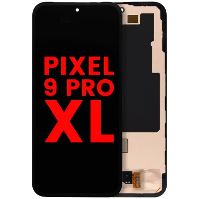 Дисплейний модуль (OLED) з рамкою та датчиком відбитків для Google Pixel 9 Pro XL (Aftermarket Plus) (всі кольори)