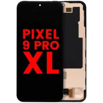 Дисплейний модуль (OLED) з рамкою та датчиком відбитків для Google Pixel 9 Pro XL (Aftermarket Plus) (всі кольори)