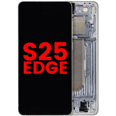 Дисплейний модуль OLED для Samsung Galaxy S25 Edge (US & International Version) (Aftermarket Plus) (Titanium Silver)