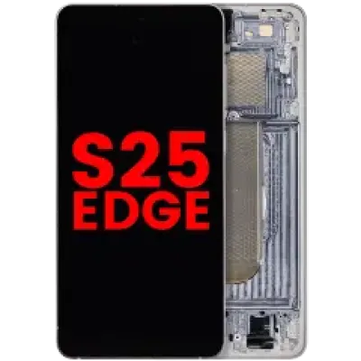 Дисплейний модуль OLED для Samsung Galaxy S25 Edge (US & International Version) (Aftermarket Plus) (Titanium Silver)