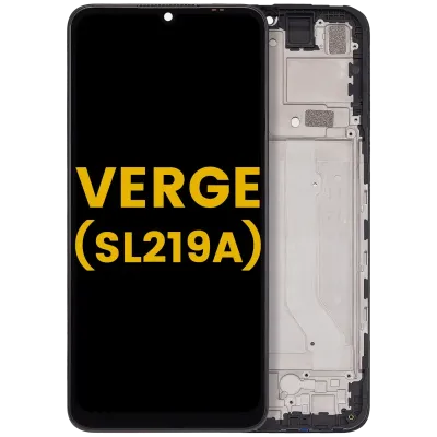 Дисплейний модуль із рамкою для Cricket Outlast 5G (SN509C) / AT&T Motivate Pro 5G (SN509A) / Cricket Icon 6 (SL219C) / AT&T Verge (SL219A) (Refurbished) (всі кольори)