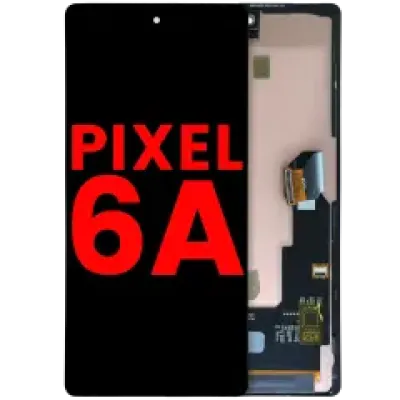Дисплейний модуль (OLED) з рамкою без датчика відбитків для Google Pixel 6A (Aftermarket Plus) (всі кольори)