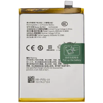 Акумулятор для OPPO Reno 6 Lite / OPPO A95 4G / OPPO F19S (CPH2223 / 2021) / OPPO F19 (CPH2225 / 2021) (BLP851)