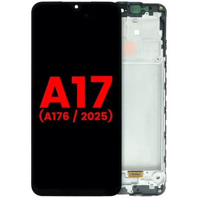 Дисплейний модуль (OLED) з рамкою для Samsung Galaxy A17 5G (A176 / 2025) (Aftermarket Plus) (всі кольори)