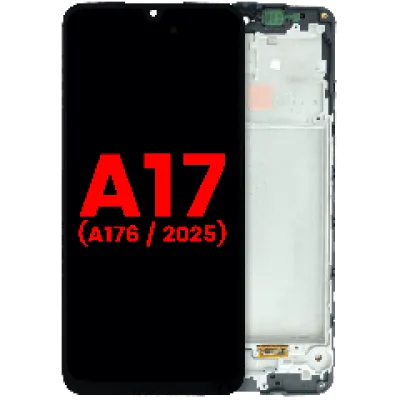 Дисплейний модуль (OLED) з рамкою для Samsung Galaxy A17 5G (A176 / 2025) (Aftermarket Plus) (всі кольори)
