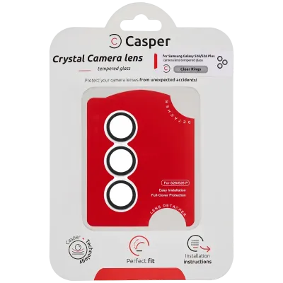 Захисник скла камери Casper для Samsung Galaxy S26 / S26 Plus (Clear Rings)