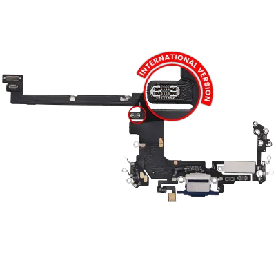Charging Port Flex Cable For iPhone 17 Pro (Aftermarket Plus) (International Version) (Deep Blue)