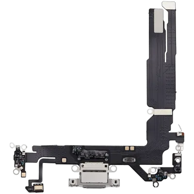 Charging Port Flex Cable For iPhone 17 (Aftermarket Plus) (White)