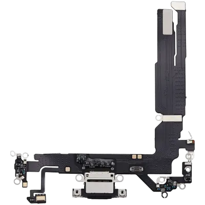 Charging Port Flex Cable For iPhone 17 (Aftermarket Plus) (Black)